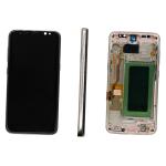 DISPLAY LCD PER SAMSUNG G950F S8 GOLD CON FRAME (SOFT OLED)