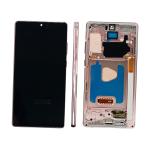 DISPLAY LCD FOR SAMSUNG N980F N981B NOTE 20  BRONZE WITH FRAME (SOFT OLED)