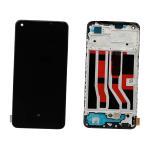 DISPLAY LCD FOR OPPO A74 4G CPH2219 / F19 CPH2219 BLACK WITH FRAME (OLED) (O/S)