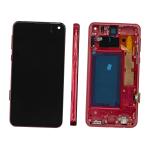 DISPLAY LCD PER SAMSUNG G970F S10E ROSSO CON FRAME (AMOLED) (O/S)