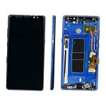 DISPLAY LCD FOR SAMSUNG N950F NOTE 8 BLUE WITH FRAME (AMOLED) (S/S)