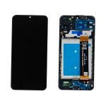 DISPLAY LCD PER SAMSUNG A135F A137F A13 NERO CON FRAME - OEM SERVICE PACK (FLAT SM-A135F A13 LTE R5.7 BOE B6)