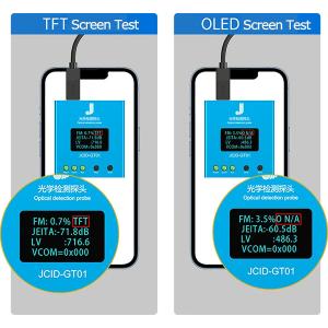 TESTER JCID GT01 SONDA DI RILEVAMENTO OTTICO DISPLAY
