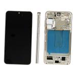 DISPLAY LCD PER SAMSUNG S916B S23 PLUS CREMA CON FRAME (SOFT OLED)