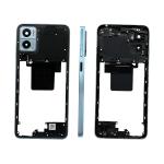 COVER CENTRALE PER MOTOROLA XT2239-7 MOTO E22 BLU / CRYSTAL BLUE