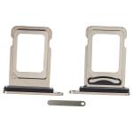 CARRELLO SIM PER IPHONE 15 PRO / 15 PRO MAX TITANIO NATURALE (DUAL SIM)