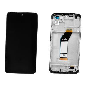 DISPLAY LCD FOR XIAOMI REDMI 10 2021 BLACK WITH FRAME - OEM SERVICE PACK