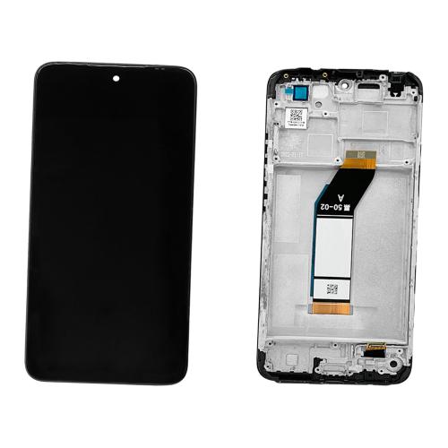 DISPLAY LCD FOR XIAOMI REDMI 10 2021 BLACK WITH FRAME - OEM SERVICE PACK