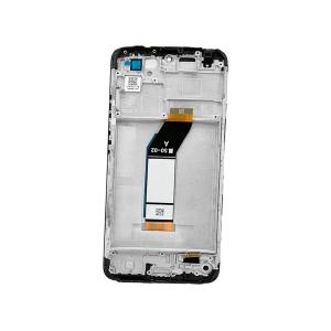 DISPLAY LCD FOR XIAOMI REDMI 10 2021 BLACK WITH FRAME - OEM SERVICE PACK