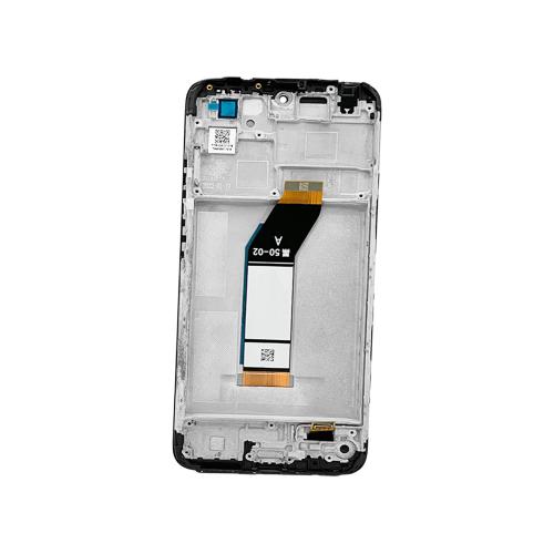 DISPLAY LCD FOR XIAOMI REDMI 10 2021 BLACK WITH FRAME - OEM SERVICE PACK