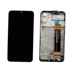 DISPLAY LCD PER SAMSUNG A235F A23 NERO CON FRAME GH82-28563A GH82-28657A (FLAT SM-M336B REV0.5 CSOT)