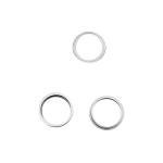 CORNICE CAM POSTERIORE PER IPHONE 15 PRO BIANCO (3 PZ) 