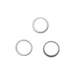 CORNICE CAM POSTERIORE PER IPHONE 15 PRO  / 15 PRO MAX TITANIO NATURALE (3 PZ) 