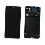 PANTALLA LCD PARA SAMSUNG A715F A71 2020 NEGRO CON MARCO (OLED) (O/S)