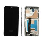 DISPLAY LCD PER SAMSUNG G988B S20 ULTRA BIANCO CON FRAME (SOFT OLED)