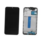 ECRAN LCD POUR SAMSUNG A256B A25 5G NOIR AVEC CHASSIS (HARD OLED) (O/S)