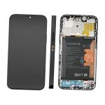 PANTALLA LCD PARA HONOR X8B X8boost NEGRO CON MARCO + BATERIA 0235AHGD - SERVICE PACK