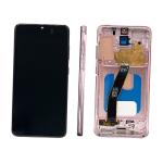 DISPLAY LCD PER SAMSUNG G980F G981B S20 ROSA CON FRAME (SOFT OLED)