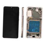 PANTALLA LCD PARA SAMSUNG G991B S21 ROSA CON MARCO (SOFT OLED)