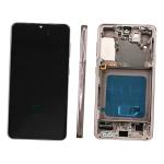 DISPLAY LCD PER SAMSUNG G991B S21 VIOLET / VIOLA CON FRAME (SOFT OLED)