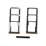 CARRELLO SIM PER XIAOMI REDMI 12C NERO / GRAPHITE GRAY (DUAL SIM + MICRO SD) 1611701000250A