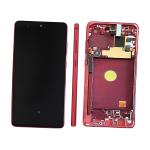 DISPLAY LCD PER SAMSUNG N770F NOTE 10 LITE ROSSO CON FRAME GH82-22055C GH82-22192C GH82-22193C SERVICE PACK
