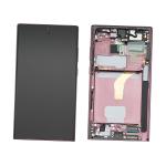 ECRAN LCD POUR SAMSUNG S908B S22 ULTRA ROUGE BURGUNDY AVEC CHASSIS GH82-29021B