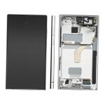 DISPLAY LCD PER SAMSUNG S908B S22 ULTRA BIANCO CON FRAME GH82-29021C