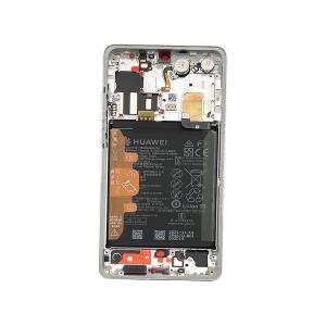 ECRAN LCD POUR HUAWEI P30 PRO SILVER AVEC CHASSIS 02355UMY 02354NAH
