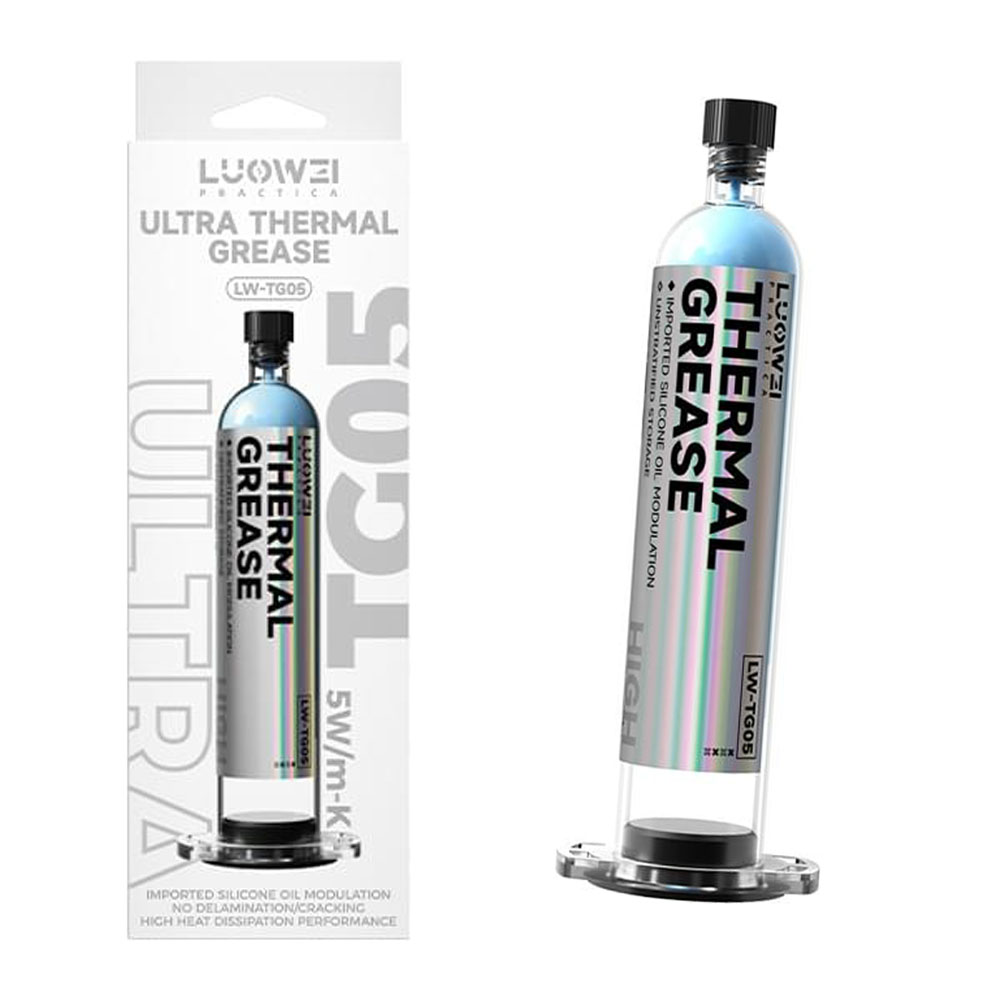 PASTA TERMOCONDUTTIVA LUOWEI LW-TG05 CPU PASTE SILICONE TERMICO BLU 100G