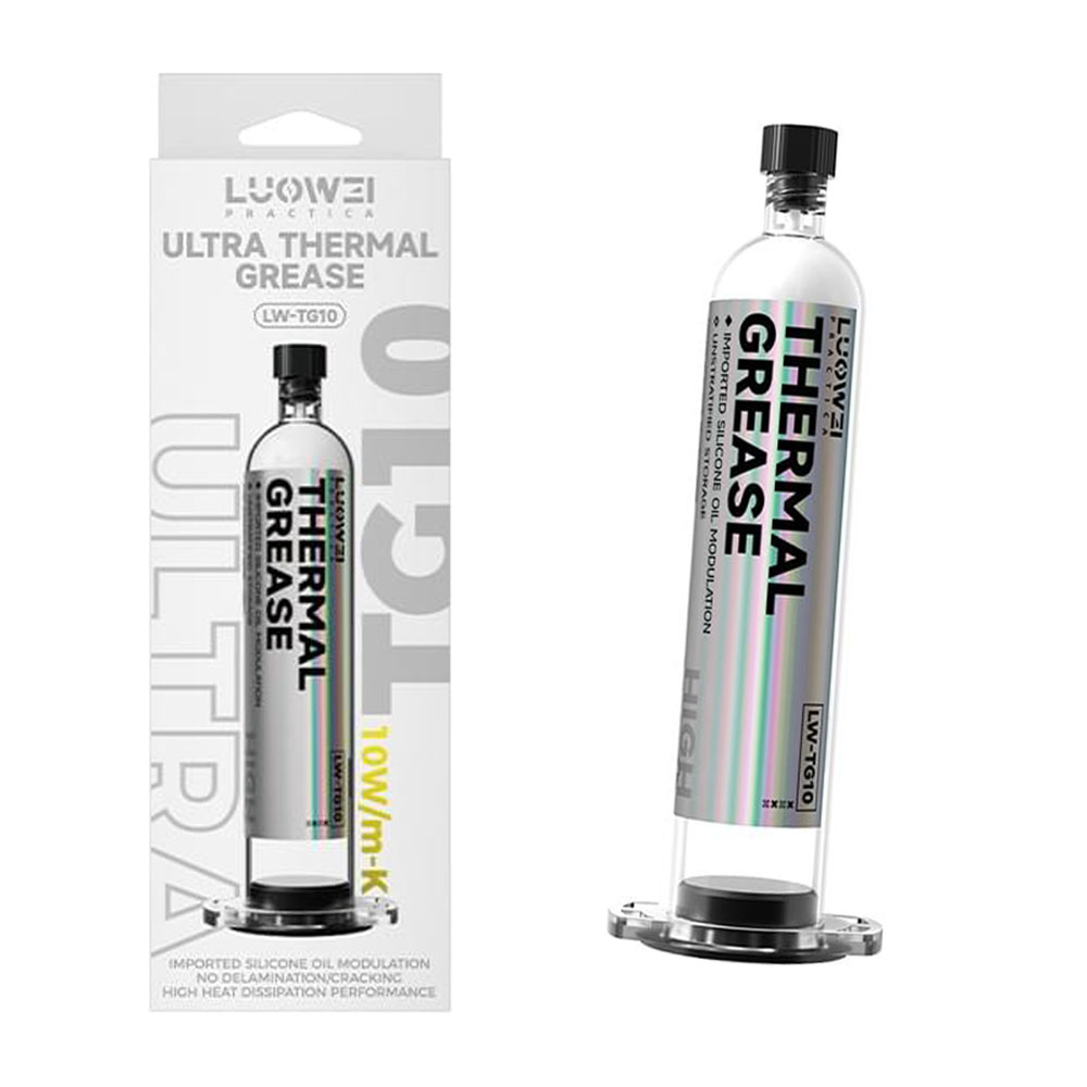 PASTA TERMOCONDUTTIVA LUOWEI LW-TG10 CPU PASTE SILICONE TERMICO GRIGIO 100G
