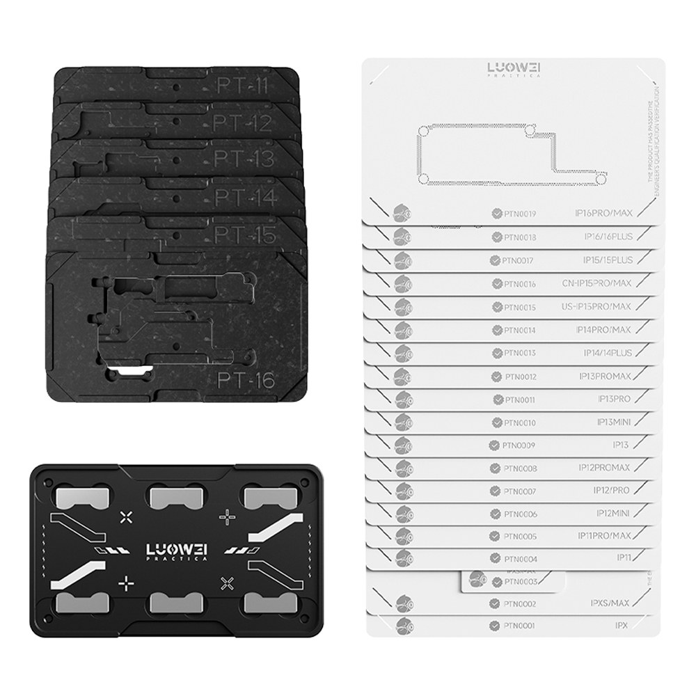 KIT PIATTAFORME REBALLING LUOWEI PT01 PER LAYER SCHEDA MADRE IPHONE X -17 SERIES