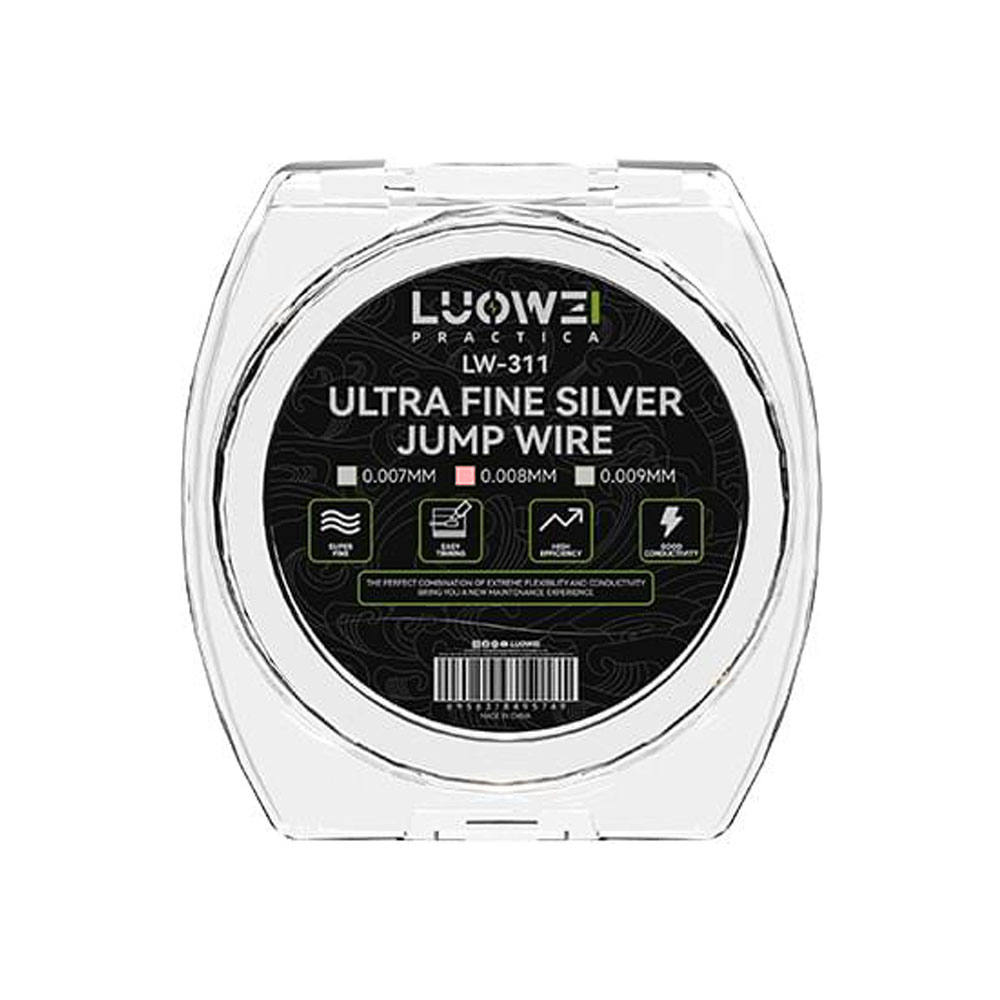 BOBINA DI ARGENTO LUOWEI LW-311 0.008mm FILO JUMPER PER PONTI SALDATURE