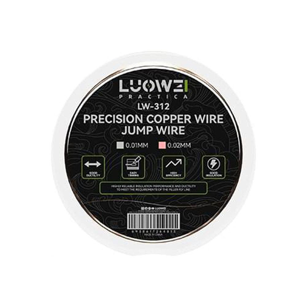 BOBINA DI RAME ISOLATO LUOWEI LW-312 0.02mm FILO JUMPER PER PONTI SALDATURE