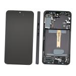 DISPLAY LCD PER SAMSUNG S906B S22 PLUS NERO / PHANTOM BLACK CON FRAME GH82-27500A GH82-27501A