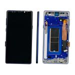 ECRAN LCD POUR SAMSUNG N960F NOTE 9 BLEU AVEC CHASSIS (AMOLED) (S/S)