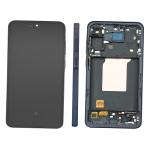 DISPLAY LCD PER SAMSUNG A556B A55 5G NERO / AWESOME NAVY CON FRAME (AMOLED) 
