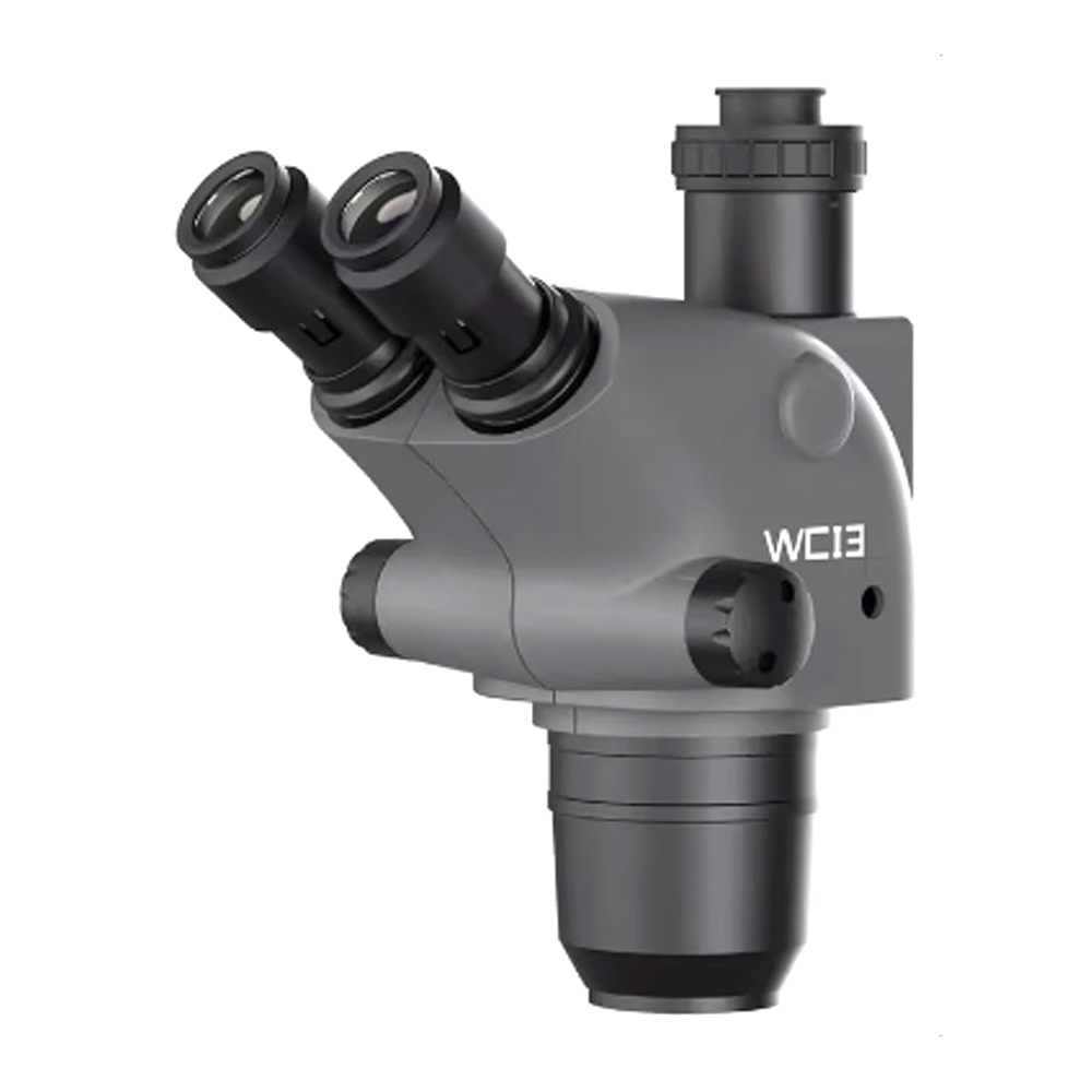 MICROSCOPIO LUOWEI WCI3-6565 TRINOCULARE 6.5-65X CON INTERFACCIA 0.5CTV E SUPPORTO DI MESSA A FUOCO