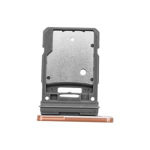 CARRELLO SIM G780F G781B S20 FE ARANCIONE (SIM 1 + MICRO SD)