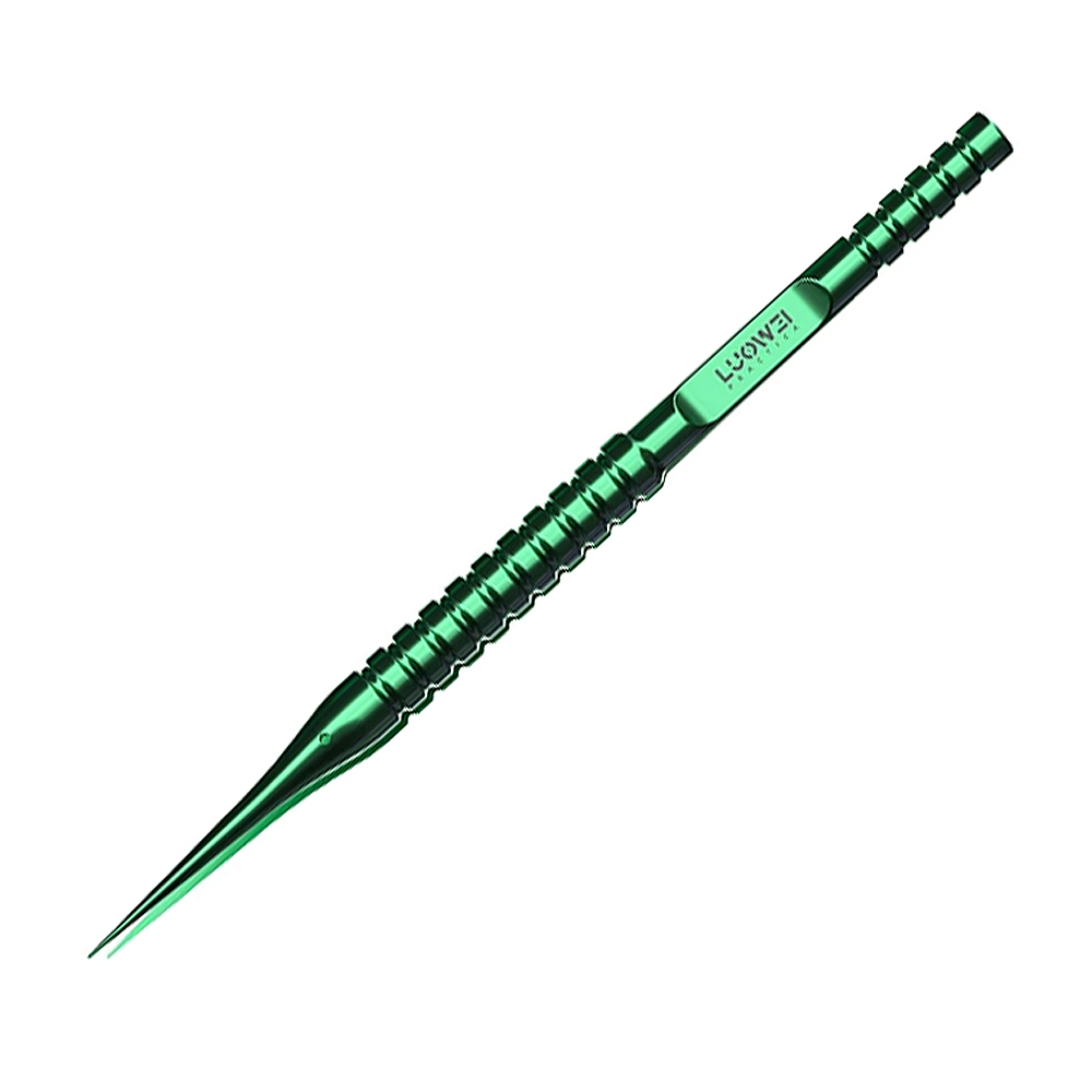 PINZA IN TITANIO LUOWEI BAMBOO-SHAPED A PUNTA DIRITTA VERDE 0.01mm