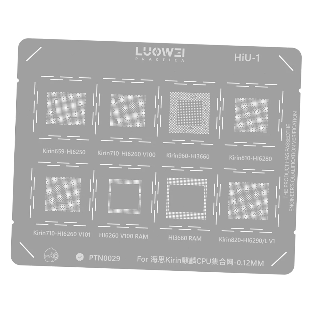 STENCIL PER REBALLING IC CHIP LUOWEI HiU-1 PTN0029