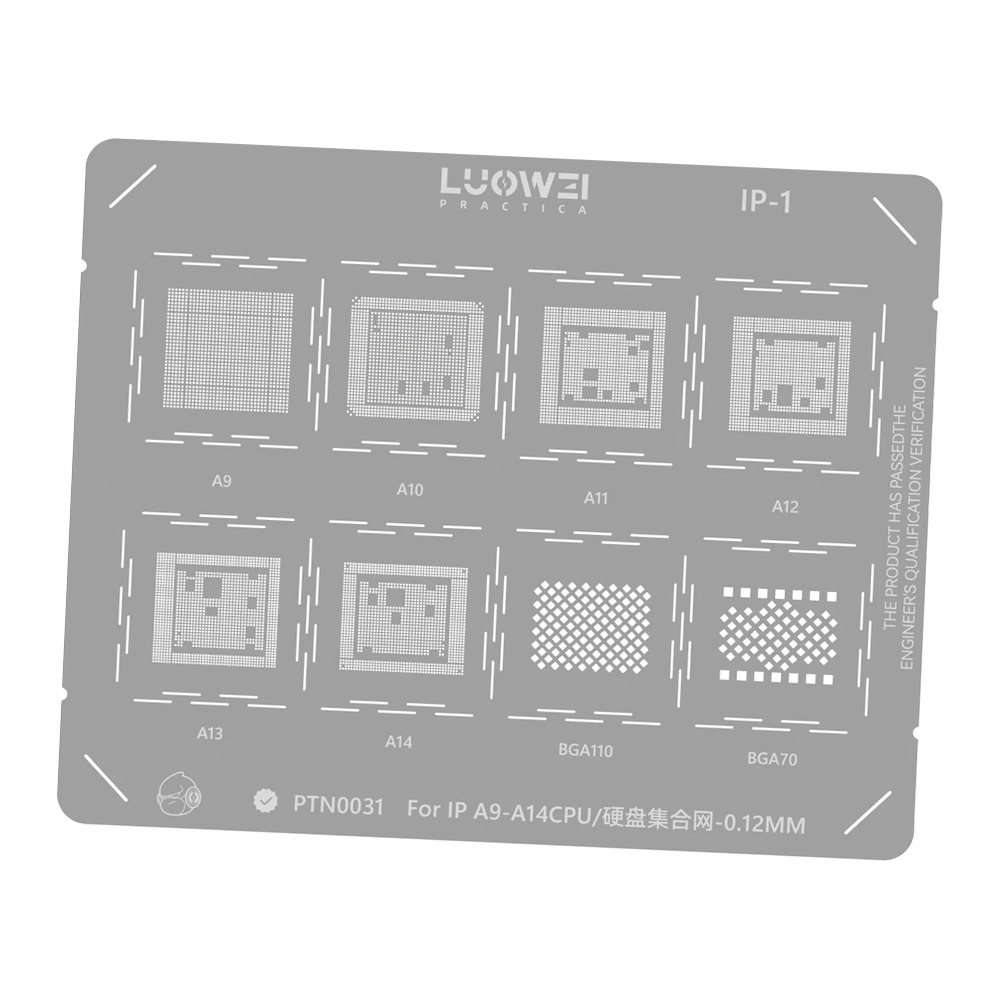 STENCIL PER REBALLING IC CHIP LUOWEI IP-1 PTN0031
