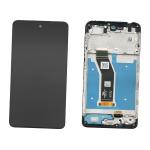 DISPLAY LCD PER MOTOROLA XT2421-2 MOTO G04 NERO CON FRAME 5D68C23890