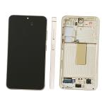 DISPLAY LCD PER SAMSUNG S911B S23 CREMA CON FRAME GH82-30480B GH82-30481B