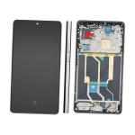 DISPLAY LCD FOR REALME GT 6 RMX3851 621029000200 621029000202 GREY / FLUID SILVER WITH FRAME  - SERVICE PACK