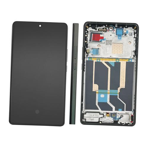 ECRAN LCD POUR REALME GT 6 RMX3851 621029000199 621029000201 VERT / RAZOR GREEN AVEC CHASSIS - SERVICE PACK