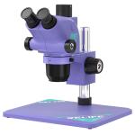 MICROSCOPIO RELIFE RL-M6T PRO-B11 TRINOCULARE 6.5-65X CON INTERFACCIA 0.5CTV - VIOLA