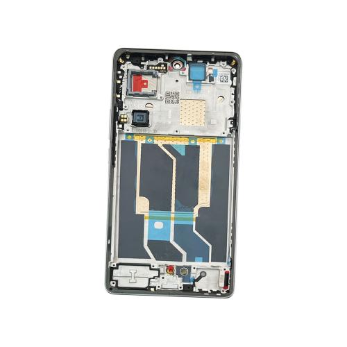 DISPLAY LCD PER REALME GT 6T RMX3853 GRIGIO / FLUID SILVER CON FRAME 621029000191 621029000224 - SERVICE PACK
