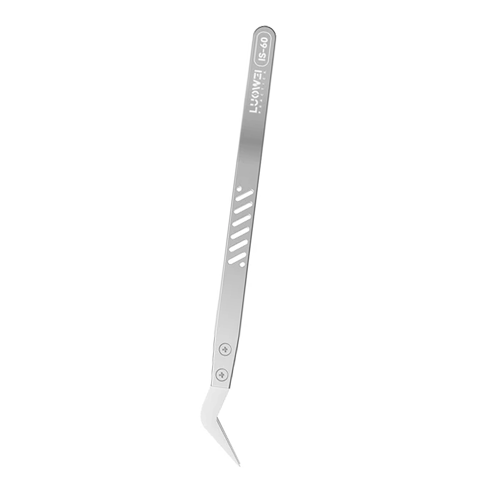PINZA IN CERAMICA LUOWEI IS-60 PUNTA CURVA SPECIFICA PER IC CHIP