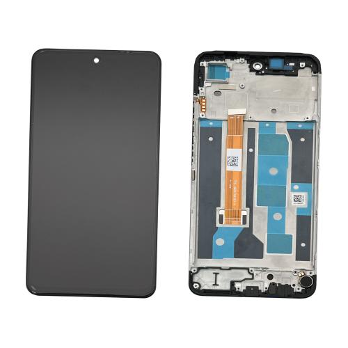 DISPLAY LCD PER REALME C65 4G RMX3910 NERO CON FRAME 621029000189 - SERVICE PACK
